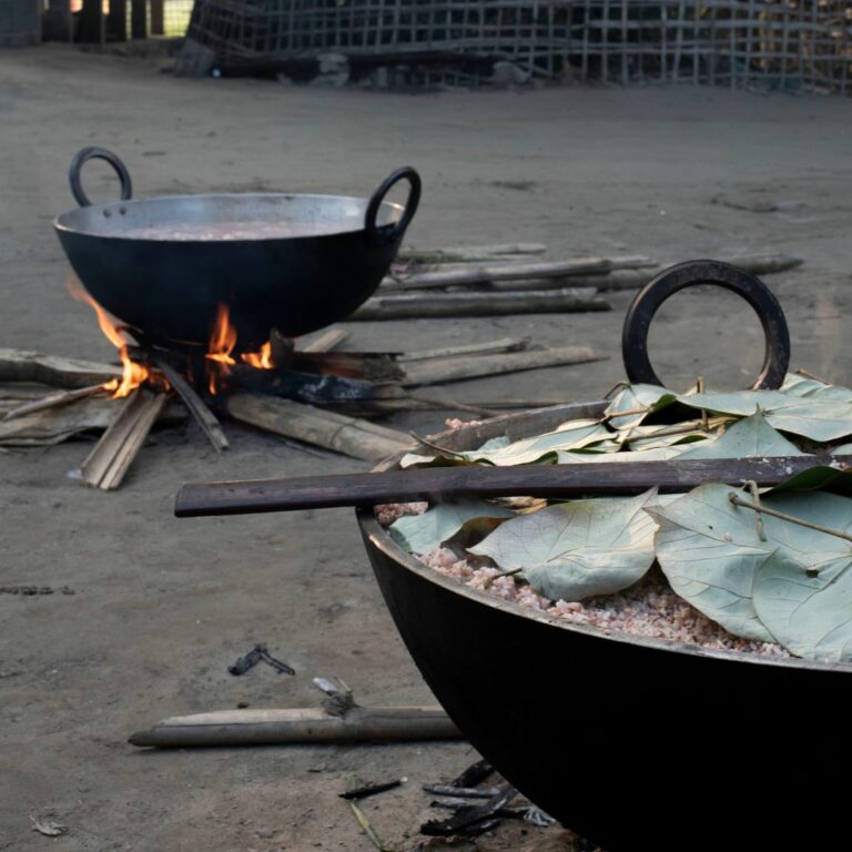 Making of Apong in Assam