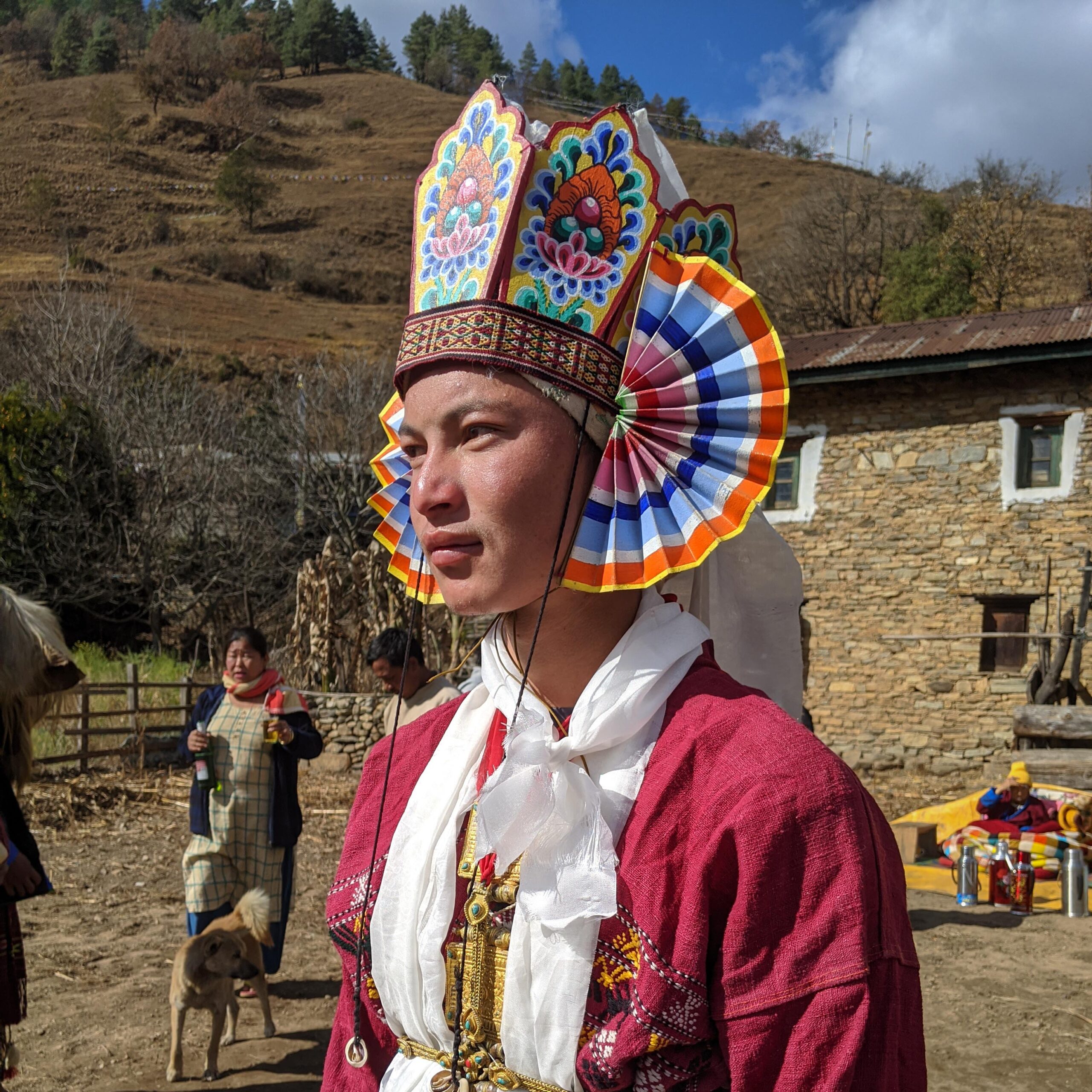 Unveiling the Intricate and Colorful Aji Lhamu Dance Costume