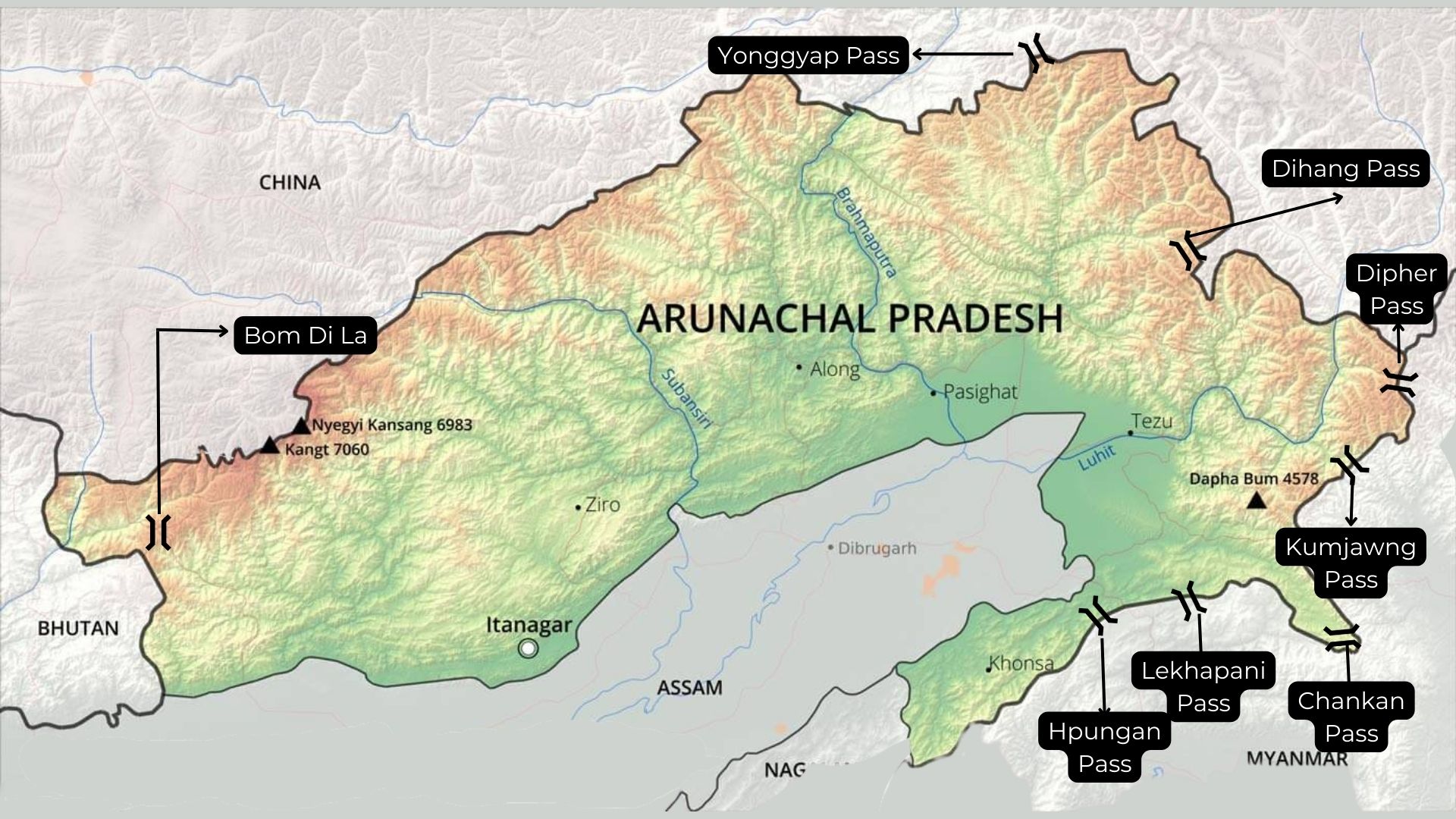 Uncovering the Western High Mountain Passes of Arunachal Pradesh
