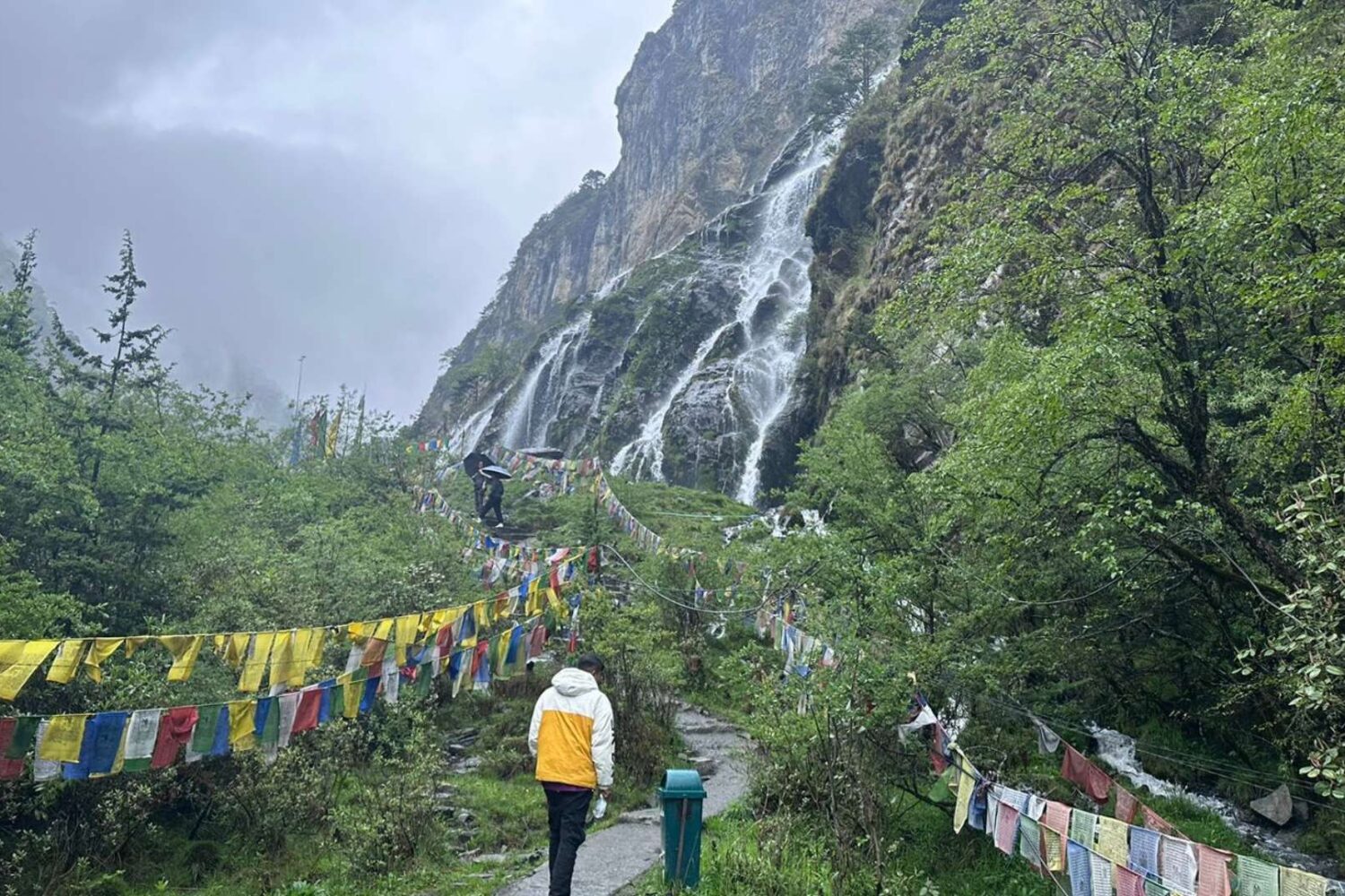 Way to Chumi Gyatse Waterfalls