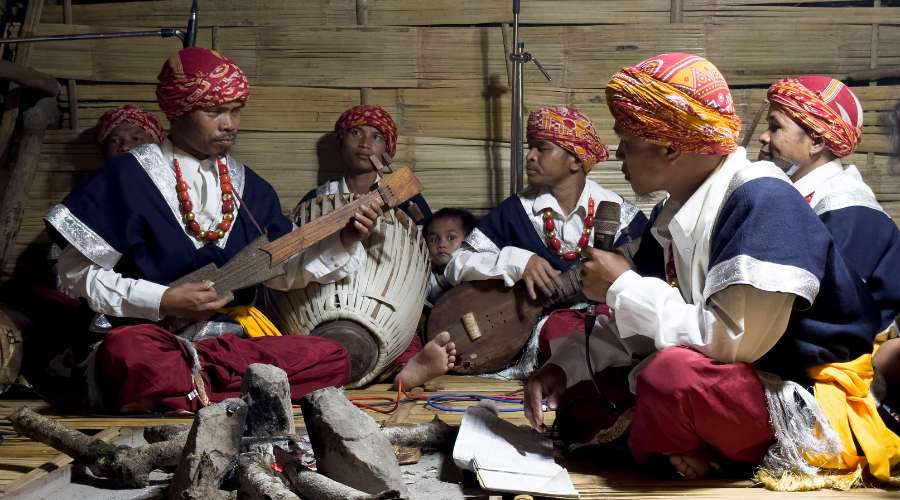 Traditional Khasi Musicians from Pynter