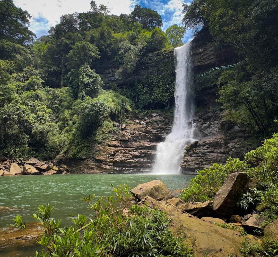 Hidden waterfall in Pynursla- Waterfalls of Meghalaya