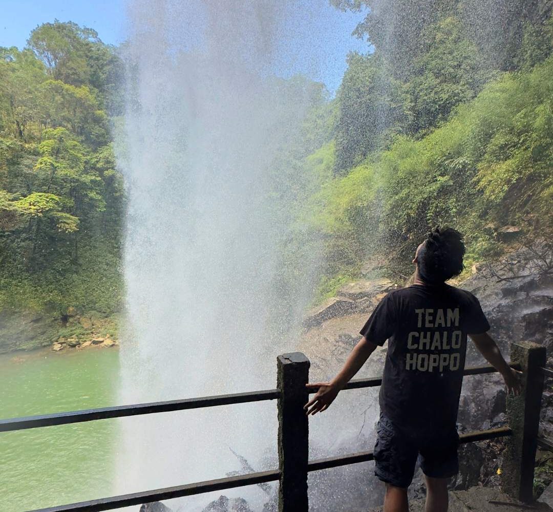 Hidden waterfall in Pynursla- Monsoons in Meghalaya