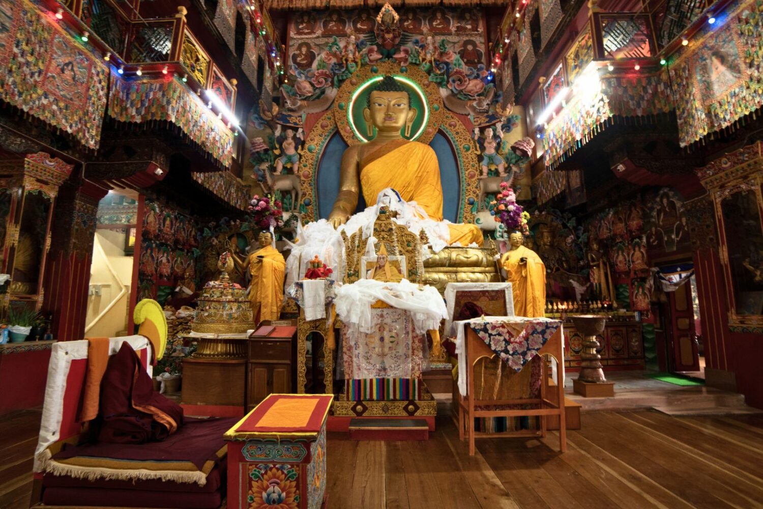 Buddha statue inside Tawang Monastery
