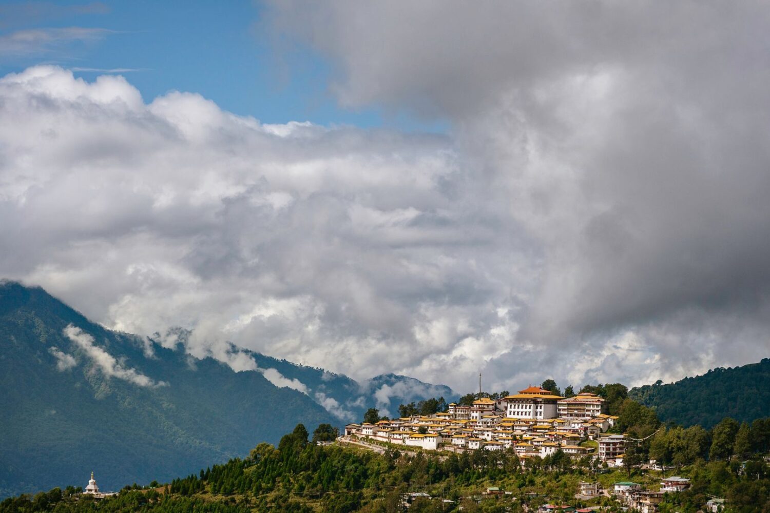 Tawang Monastery bird eye view