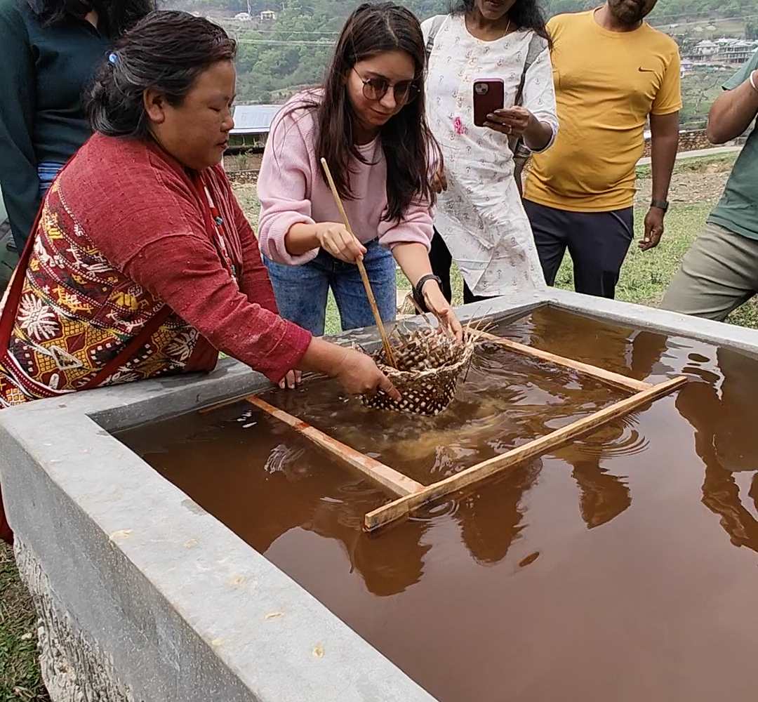 Traditional Paper Making in Chug - Guests of ChaloHoppo