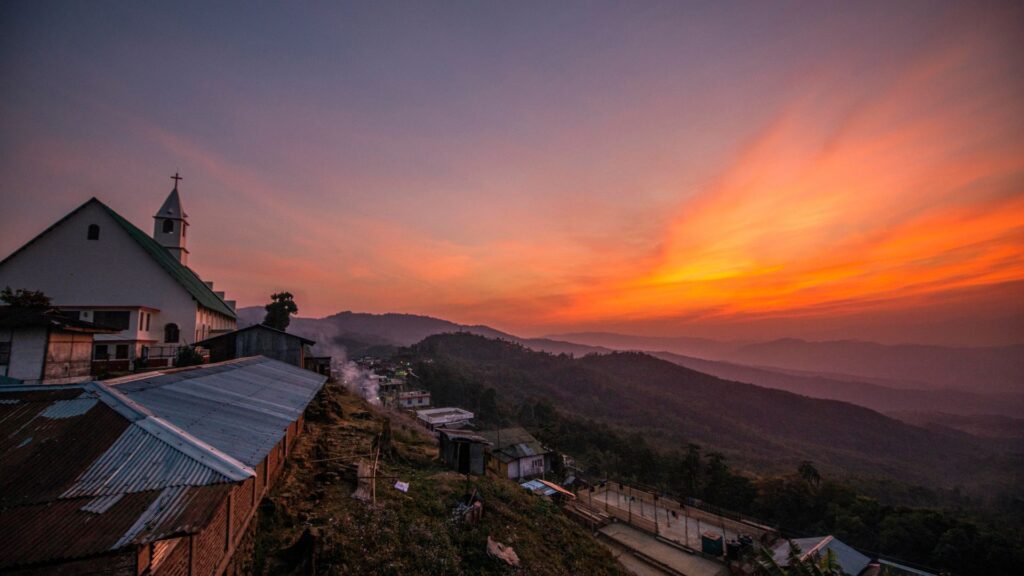 Sunset view in kohima
