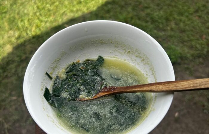 Shared Idu Mishmi meal served in traditional style .