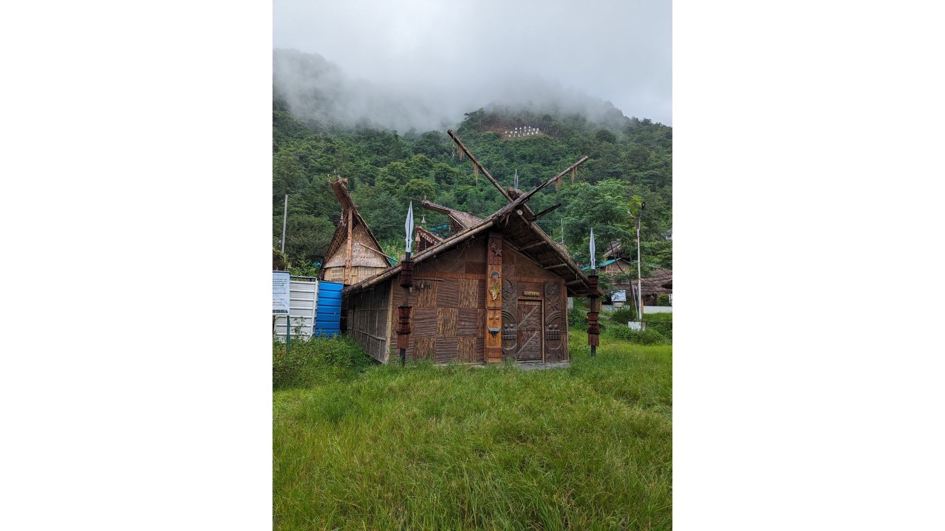 Traditional Naga morung associated with village life, community learning and warrior traditions