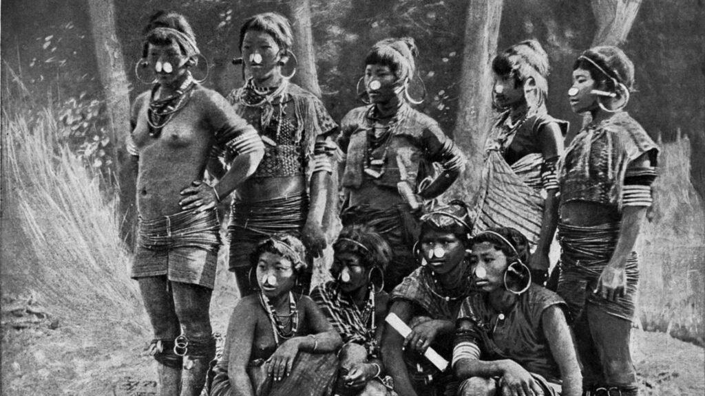 Naga women from Patkai Hills region, photographed in 1911
