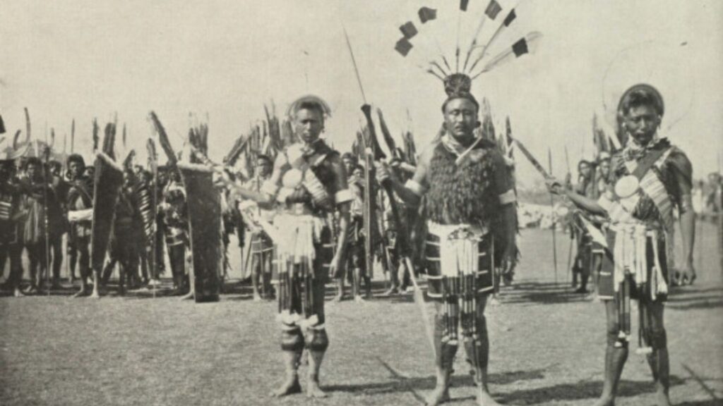 Naga warriors photographed 1905