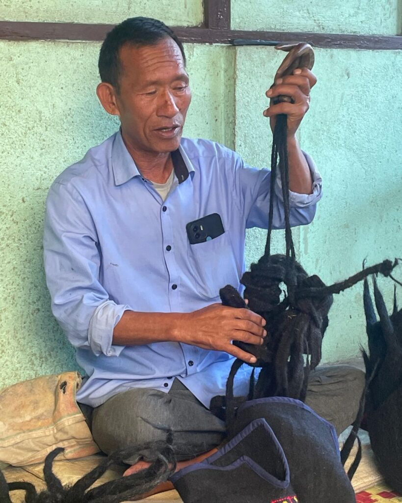 Rope made with Yak hair to tie Yaks