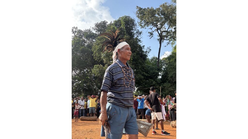Garo elder at Wangala festival gathering