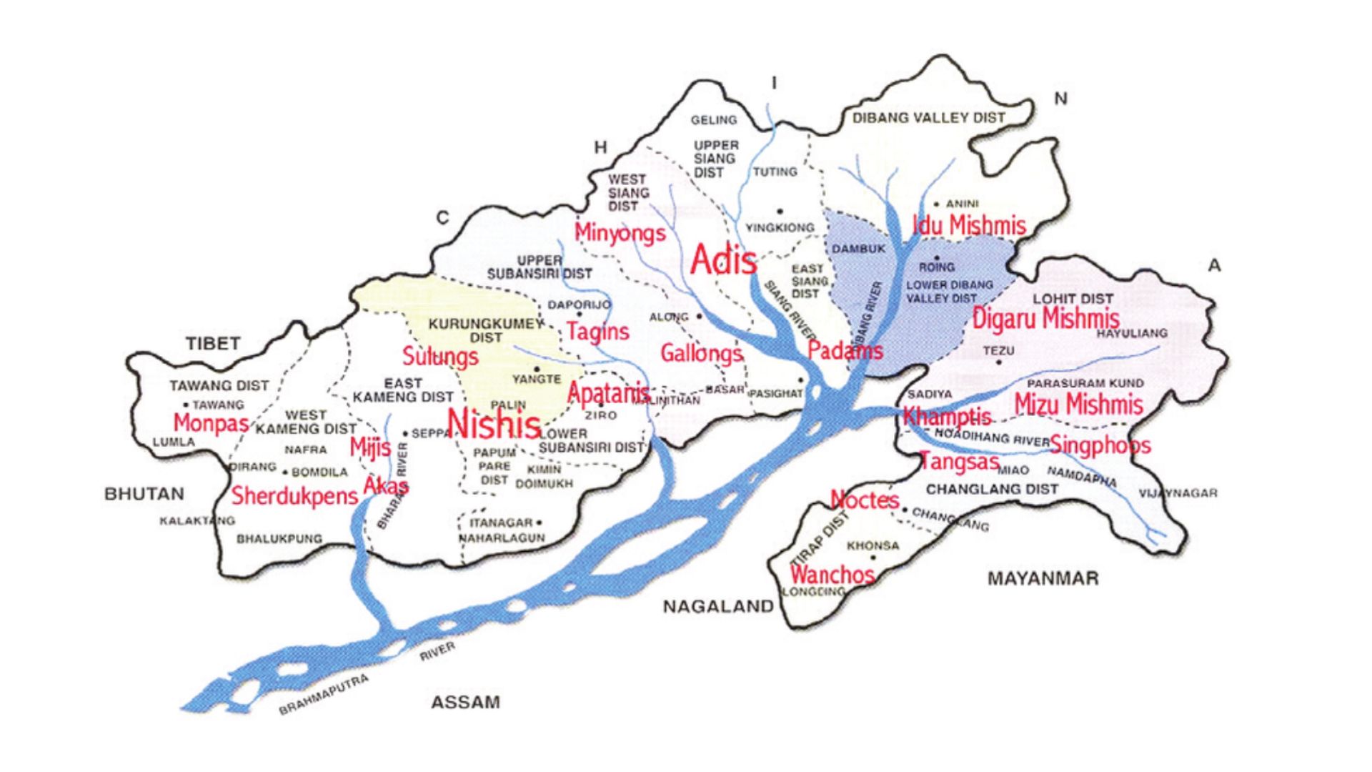 Cultural and geographical diversity of Arunachal Pradesh along India's eastern frontier