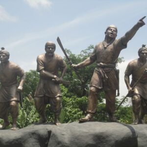 Lachit Borphukan war memorial statues