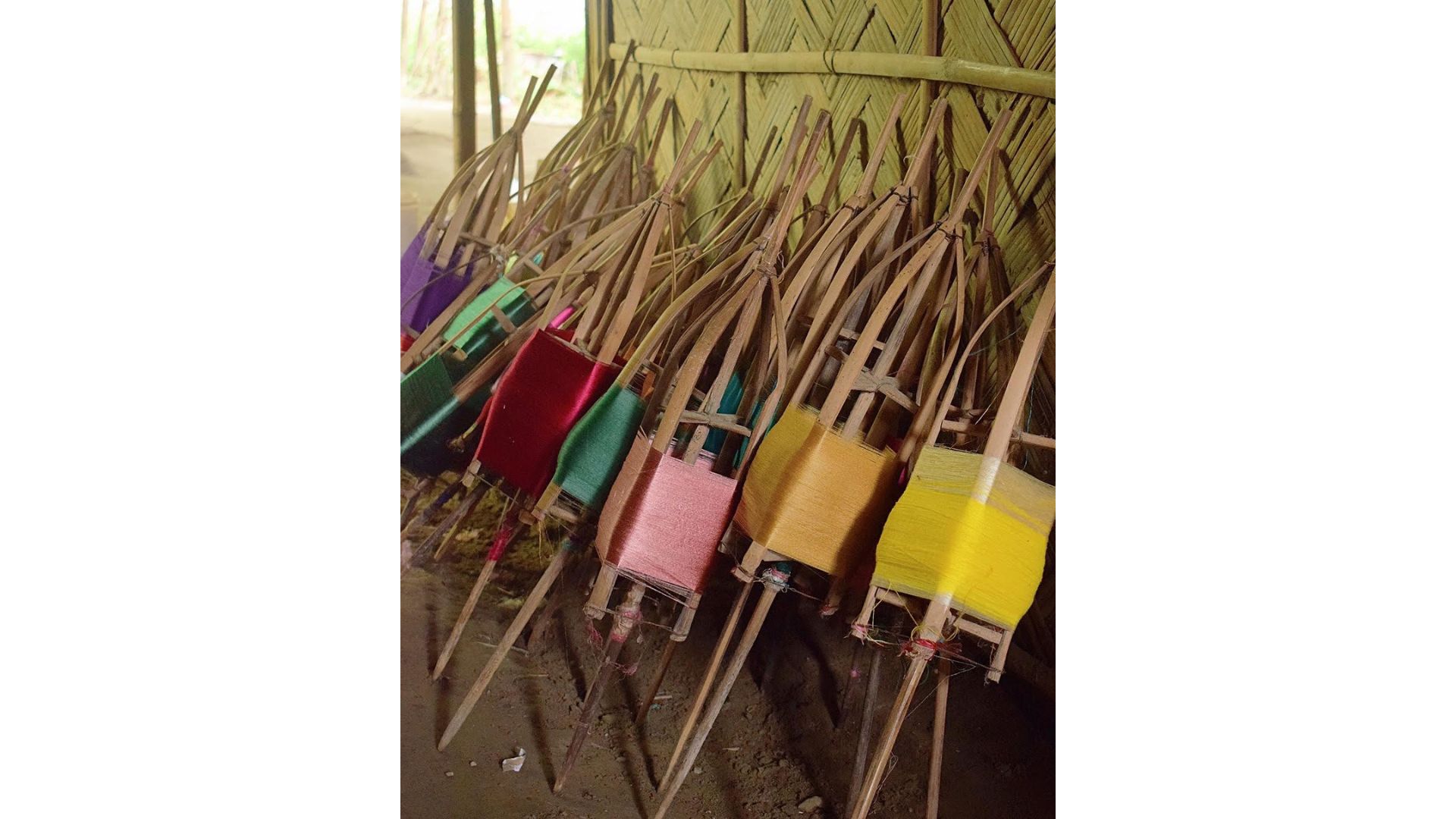 Spindles made from bamboo