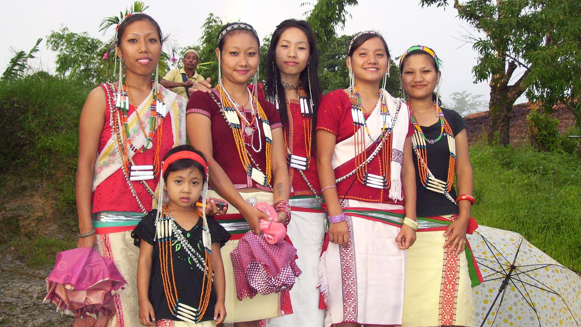 Women from the Nocte tribe in eastern Arunachal Pradesh