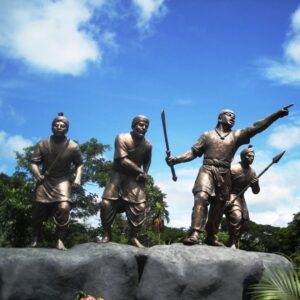 Lachit Borphukan war memorial statues