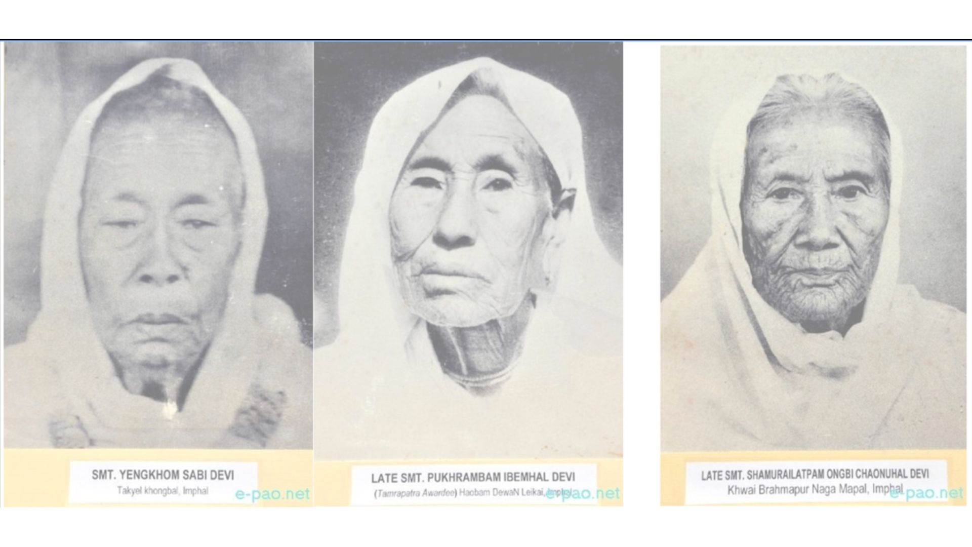 Portraits of Nupi Lan women leaders