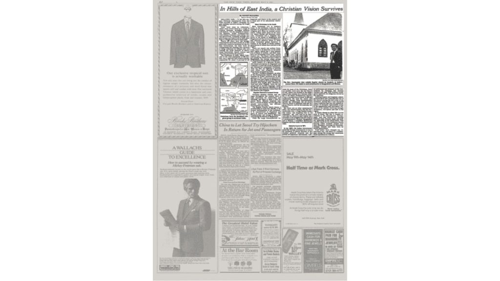 Historic newspaper on Christianity